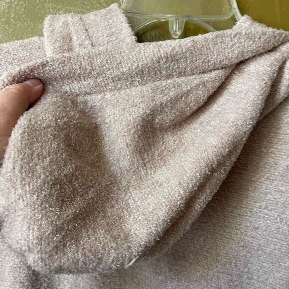 BAREFOOT DREAMS cozy chic lite size M hooded open front cardigan. - Picture 7 of 8